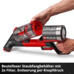 Einhell TE-SV 18/270 Li BL-Solo Akku-Stielstaubsauger – Brushless 270 mbar für PXC-Plattform – Bild 10