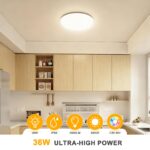 Swoieltr LED Deckenleuchte 36W 4500lm IP54 – Flache Deckenlampe für Bad, Küche & Wohnzimmer – Bild 2