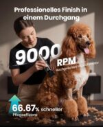 oneisall Profi Hundeschermaschine mit DLC-Klinge & 8 Aufsteckkämmen – 9000 RPM für alle Felltypen – Bild 2