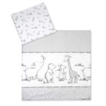 Julius Zöllner Babybettwäsche 100% Baumwolle Safari – OEKO-TEX zertifiziert, Made in Germany