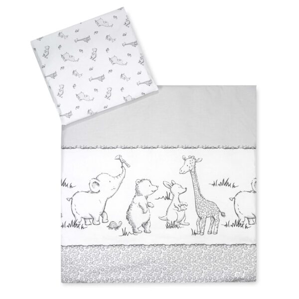 Julius Zöllner Babybettwäsche 100% Baumwolle Safari – OEKO-TEX zertifiziert, Made in Germany
