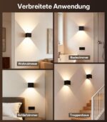 2er Set SENFAY Akku-Wandleuchte mit Bewegungsmelder – Kabellose LED-Wandlampe mit Touch-Dimmfunktion – Bild 8