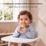 ZUFIO Fruchtsauger Baby ab 6 Monaten – Fütterungshilfe & Beissring Set mit Gefrierform – Bild 7