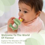 MumEZ Fruchtsauger Baby Set mit 2 Feedern & 3 Nippelgrössen – Sicheres Zahnen & Beikost – Bild 7