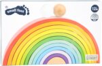small foot Regenbogen XL Bausteine aus Holz – Montessori Spielzeug ab 1 Jahr – Bild 11
