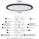 AmazeFan LED Deckenleuchte 24W dimmbar – Fernbedienung, Nachtlicht & Timer für Wohnzimmer – Bild 6