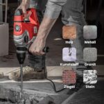 WALTER Bohr- und Meisselhammer 1500 W – SDS+ Profi-Werkzeug mit Vibrationsdämpfung – Bild 3