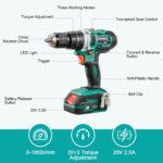STANEW 20V Akku-Hammerbohrer 3-in-1 – Profi-Set mit 69 Zubehörteilen & 2 Akkus – Bild 9