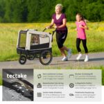 tectake® Hundeanhänger 2-in-1 – Fahrradanhänger & Jogger bis 40 kg mit Sicherheitszubehör – Bild 2