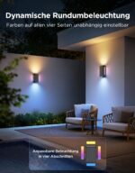 Govee UpDown Outdoor Wandleuchte 1400lm RGBICWW – smarte Aussenbeleuchtung 2er Set IP66 – Bild 3