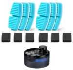 GIOTOHUN Katzenbrunnen Filter Set 12er-Pack – Aktivkohle & Schaumstoff für sauberes Trinkwasser