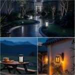 Facarler Solar-Gartenleuchten 2er-Set mit 3D-Flammeneffekt – IP65 wasserdicht & winterfest – Bild 5