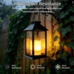 Dekofun 2er Solarlaterne mit Flammeneffekt – IP65 Wasserdicht für Garten & Terrasse – Bild 5