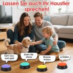 Gaethra 6er-Set Aufnahme-Buttons mit 30-Sekunden-Funktion – Hundetraining & Haustier-Kommunikation – Bild 2