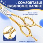 JASON 7.5" Effilierschere für Hunde – 43 Zähne Edelstahl Fellschere mit ergonomischem Griff – Bild 5