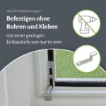 empasa Fliegengitter Fenster 120x140 cm START – Insektenschutz Selbstbausatz Weiss – Bild 2