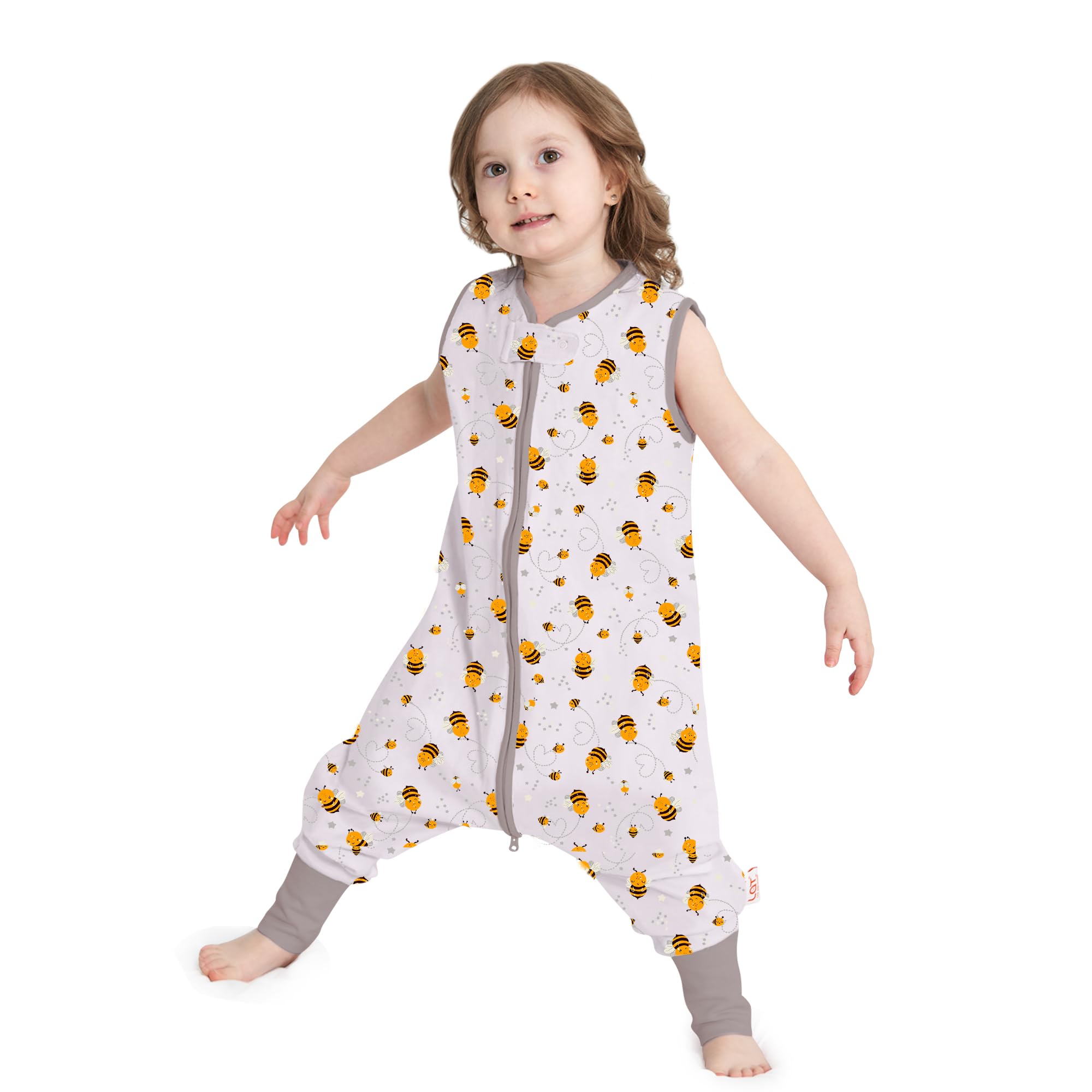 Miracle Baby Sommerschlafsack mit Füssen 0.5 Tog – 100% Baumwolle für Neugeborene bis 4 Jahre