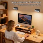 Lacasa LED Wandleuchte 2er-Set mit Akku, Fernbedienung & 360° Drehgelenk – Dimmbar – Bild 5