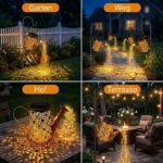 2er Set Solar-Giesskanne mit LED-Lichterkette – IP65 Gartendeko für Aussen – Bild 8