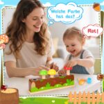 Molleyzi Pop-Up Pilz Motorikspielzeug aus Holz – Montessori Lernspiel ab 12 Monaten – Bild 3