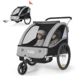 Tiggo VS 2-in-1 Kinderfahrradanhänger & Kinderwagen – für 1–2 Kinder bis 40 kg – Bild 9