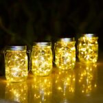 Vindany 4er Set Solar Mason Jar Licht mit 30 LEDs – Warmweisse Gartenleuchten Wetterfest – Bild 2