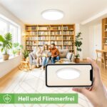 Swoieltr LED Deckenleuchte Ø18cm 15W – 5 Farbtemperaturen & IP44 Wasserfest für Bad & Küche – Bild 5