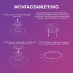 Gaethra LED Deckenleuchte 30W Rund – RGB & Dimmbar mit Alexa & App-Steuerung – Bild 7