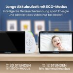 Babysense Full HD Split-Screen-Babyphone mit 2 Kameras – sichere WLAN-freie Überwachung – Bild 5