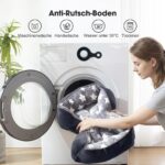 FURTIME Hundebett 51x48cm mit Plüsch & Baumwolle – Weiches Hundekörbchen für kleine Hunde – Bild 7