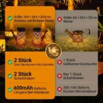 2er Set Solar-Giesskanne mit LED-Lichterkette – IP65 Gartendeko für Aussen – Bild 3