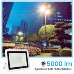 2er Set LED Aussenstrahler 50W – 5000 Lumen Kaltweiß IP65 Wasserdicht für Garten & Garage – Bild 3