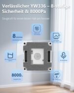 GNOVEL Fensterputzroboter mit 8000Pa Saugkraft & 15-fach Anti-Absturz-System – Bild 4