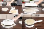 Rosenstein & Söhne Crêpes-Maker 20 cm – Kabelloser Crêpes-Automat mit Temperatur-Automatik – Bild 3