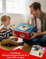 TOP BRIGHT Montessori Busy Board Feuerwehrwagen mit LED – Motorikspielzeug für Kinder ab 3 Jahren – Bild 7