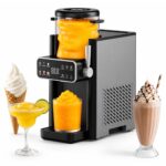 SiroSage Slush Maschine 1,2 L mit Kompressorkühlung – 6 Modi für Slushies, Cocktails & Milchshakes