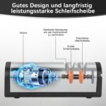 OBEISN Elektrischer Messerschärfer 3 in 1 – Professionelles Schleifgerät mit Diamantschleifsteinen – Bild 5