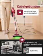 Vexilar C9 Stielstaubsauger mit Kabel – 70 kPa Saugkraft für Tierhaare & alle Bodenarten – Bild 3