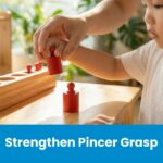 BOHS Montessori-Zylinderblöcke – 4er Set Holzpuzzle mit Knöpfen für frühe Motorik – Bild 5