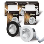 SINCELIGHT LED Mini Einbaustrahler 5er-Pack – IP65 Wasserdicht, 2700K Warmweiss für Schränke & Vitrinen
