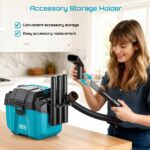 Seesii 10L Akku Nass-Trockensauger 3-in-1 – Kabellos für Werkstatt, Auto & Baustelle – Bild 3