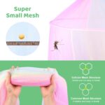 Apritsce Moskitonetz Bett Regenbogen – Baldachin für Einzel- & Doppelbett mit 360° Schutz – Bild 4