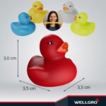 100er WELLGRO Badeenten Set – BPA-freie Gummienten für Bad & Pool – Bild 3