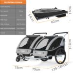 Tiggo VS 2-in-1 Kinderfahrradanhänger & Kinderwagen – für 1–2 Kinder bis 40 kg – Bild 6