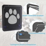 UGBO Katzenklappe für Fliegengitter – Haustiertür mit Magnet für kleine & mittelgrosse Hunde und Katzen – Bild 4