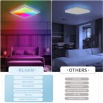 BLNAN 24W RGB LED Deckenleuchte Dimmbar – Moderne Panelleuchte mit Fernbedienung für jeden Raum – Bild 6