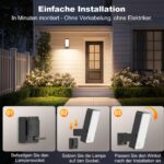 ToyGlee LED Außenlampe mit Bewegungsmelder – 10000mAh Akku, IP65 Wasserdicht für Garten & Garage – Bild 7