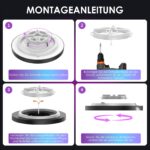 Birnetek® 30W LED Deckenlampe Rund – Smart Home Deckenleuchte mit Sprachsteuerung & RGB – Bild 6