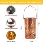 GANDDOBE Solar-Hängelaterne mit Schmetterling-Design – Wetterfeste LED-Gartenleuchte für Balkon & Terrasse – Bild 5