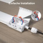 Modlicht LED Feuchtraumleuchte 60 cm – 18W 5000K Kaltweiss IP65 Deckenleuchte – Bild 2